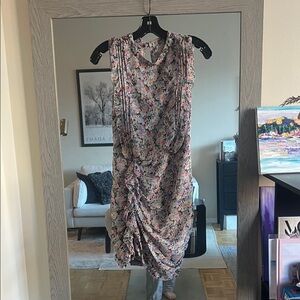 All Saints Sz 2 Multicolor Floral Mini Dress